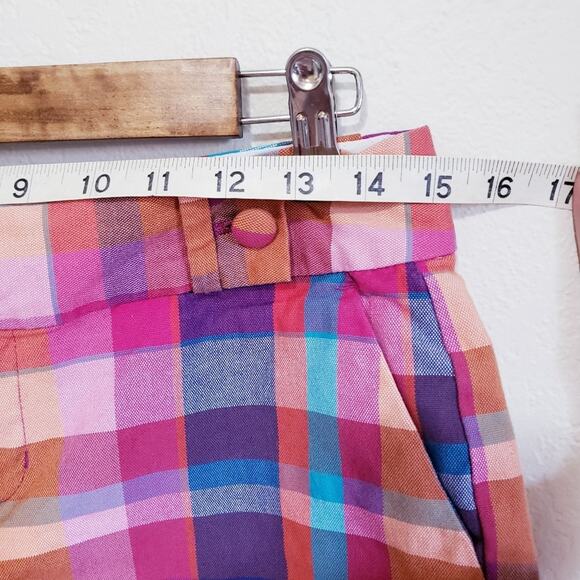 Banana Republic Factory Pink Plaid Shorts Size  4 - Picture 5 of 7
